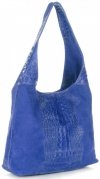 Bőr táska shopper bag Vera Pelle kobalt A1