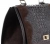 Bőr táska kuffer Genuine Leather csokoládé 295