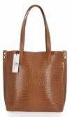 Bőr táska shopper bag Vittoria Gotti vörös VG803