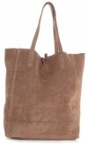 Bőr táska shopper bag Vera Pelle földszínű 601