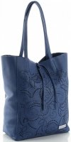 Bőr táska shopper bag Vittoria Gotti jeans V299F