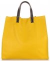 Bőr táska univerzális Genuine Leather mustár 691756