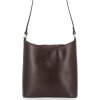 Bőr táska levéltáska Genuine Leather csokoládé 6001