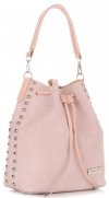 Bőr táska shopper bag Vittoria Gotti púderrózsaszín V3020