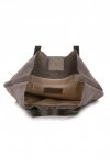 Bőr táska shopper bag Vittoria Gotti szürke V8267