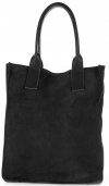 Bőr táska shopper bag Vittoria Gotti fekete V27A
