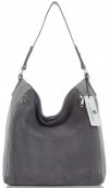 Bőr táska shopper bag Vittoria Gotti világosszürke V3368