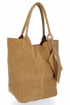 Bőr táska shopper bag Vittoria Gotti égszínkék V5190