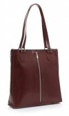 Bőr táska klasszikus Genuine Leather barna J6088