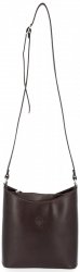 Bőr táska levéltáska Genuine Leather csokoládé 6001
