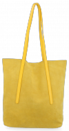 Bőr táska shopper bag Vittoria Gotti sárga V6590C