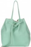 Bőr táska shopper bag Genuine Leather menta 1158