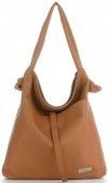 Bőr táska shopper bag Vittoria Gotti vörös V5701