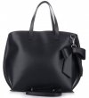Bőr táska shopper bag Vittoria Gotti fekete V6D BIGcz