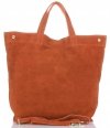 Bőr táska shopper bag Vera Pelle narancs A19