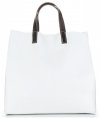 Bőr táska univerzális Genuine Leather fehér 691756