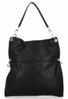 Bőr táska shopper bag Vera Pelle fekete 25