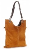 Bőr táska levéltáska Genuine Leather vörös 517