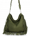 Bőr táska univerzális Vittoria Gotti zöld B60