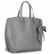 Bőr táska shopper bag Vittoria Gotti szürke V6D BIGsz