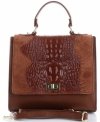 Bőr táska kuffer Genuine Leather barna 295