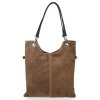 Bőr táska levéltáska Genuine Leather földszínű 517