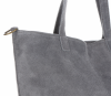 Bőr táska univerzális Genuine Leather szürke 805