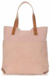Bőr táska shopper bag Vittoria Gotti púderrózsaszín V8267