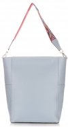 Bőr táska shopper bag Genuine Leather égszínkék K26
