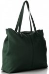 Bőr táska shopper bag Vittoria Gotti palackzöld V5705
