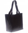 Bőr táska univerzális Genuine Leather fekete 941