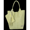 Bőr táska shopper bag Vittoria Gotti lime B22