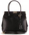 Bőr táska kuffer Genuine Leather fekete 816(1