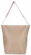 Bőr táska shopper bag Genuine Leather földszínű K26
