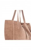 Bőr táska shopper bag Vera Pelle földszínű 601