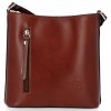 Bőr táska univerzális Genuine Leather barna 6002