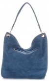 Bőr táska shopper bag Vittoria Gotti kék V3821