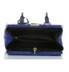 Bőr táska kuffer Vittoria Gotti búzavirágkék V817