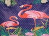 Ażurowana Torba Damska idealna na lato wzór Flaminga Fioletowa