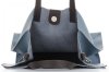 Praktyczne Torebki Skórzane 2 w 1 Shopper z Listonoszką firmy Genuine Leather Niebieska