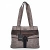 Torebka Damska Shopper Bag firmy Hernan 8006-1 Ziemista/Czekolada
