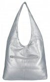 Uniwersalne Torebki Damskie Shopper Bag firmy Hernan HB0141 Srebrna