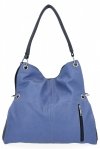 Uniwersalna Torebka Damska Shopper Bag XL firmy Hernan HB0170 Ciemno Niebieska