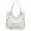 Torebka Damska Shopper Bag XL firmy Hernan HB0337 Biała