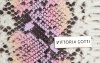 Vittoria Gotti Firmowa Listonoszka Skórzana Made in Italy w modny wzór Węża Różowa