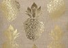 Modny Plecak Damski Pojemny Worek XL w modny wzór Ananasów Złoty