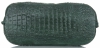 Firmowa Torba Skórzana Vittoria Gotti Made in Italy w rozmiarze XL motyw Aligatora Butelkowa Zieleń