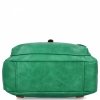 Duży Plecak Damski w stylu Vintage firmy Herisson 1502A512 Smocza Zieleń