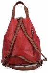 Stylowy Plecaczek Damski firmy Herisson 15-2B315 Ciemno Czerwony