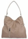 Uniwersalna Torebka damska Shopper Bag XL firmy Hernan HB0170 Ciemno Beżowa
